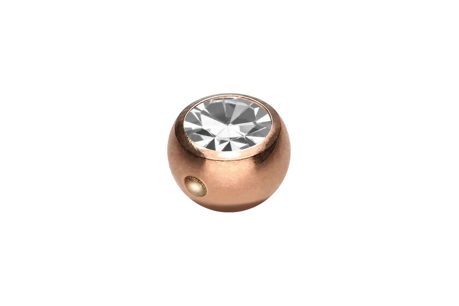 Chirurgenstahl Klemmkugel KRISTALL von Piercingline